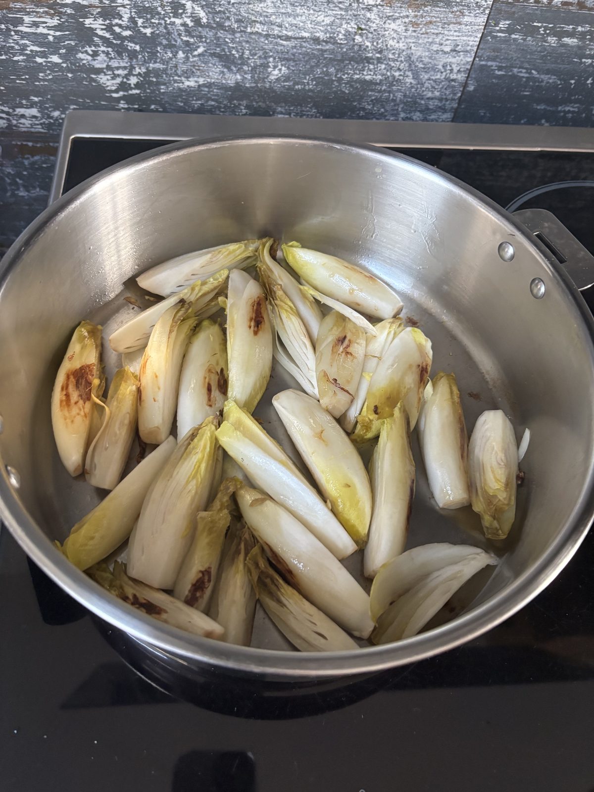 Étape 4 : Endives braisées au curry et à l'orange