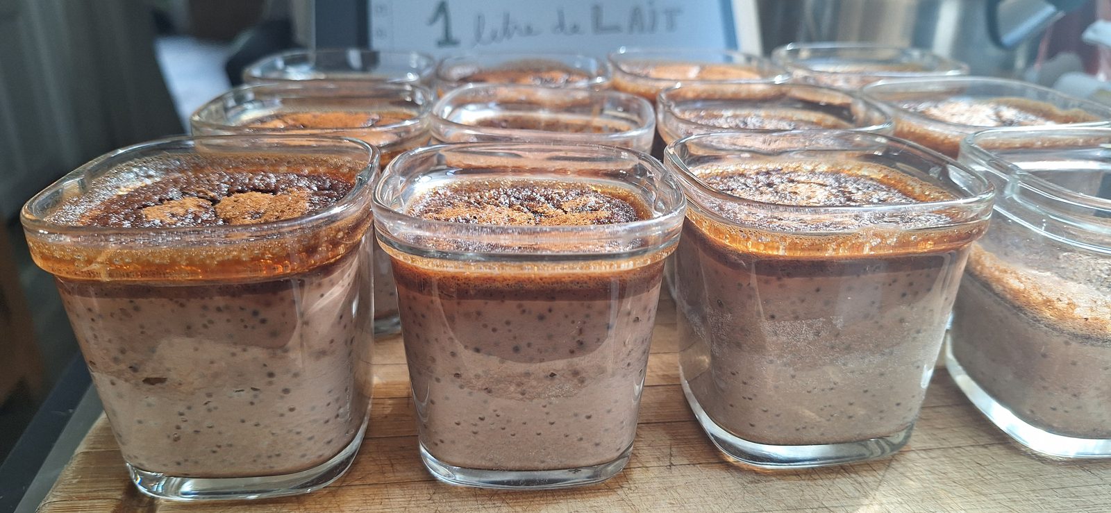 Photo de la recette : Laitières au chocolat