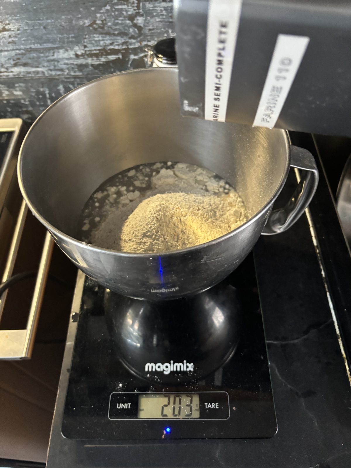 Pain de campagne au levain, Phase 1 : Préparation de la pâte, photo 6