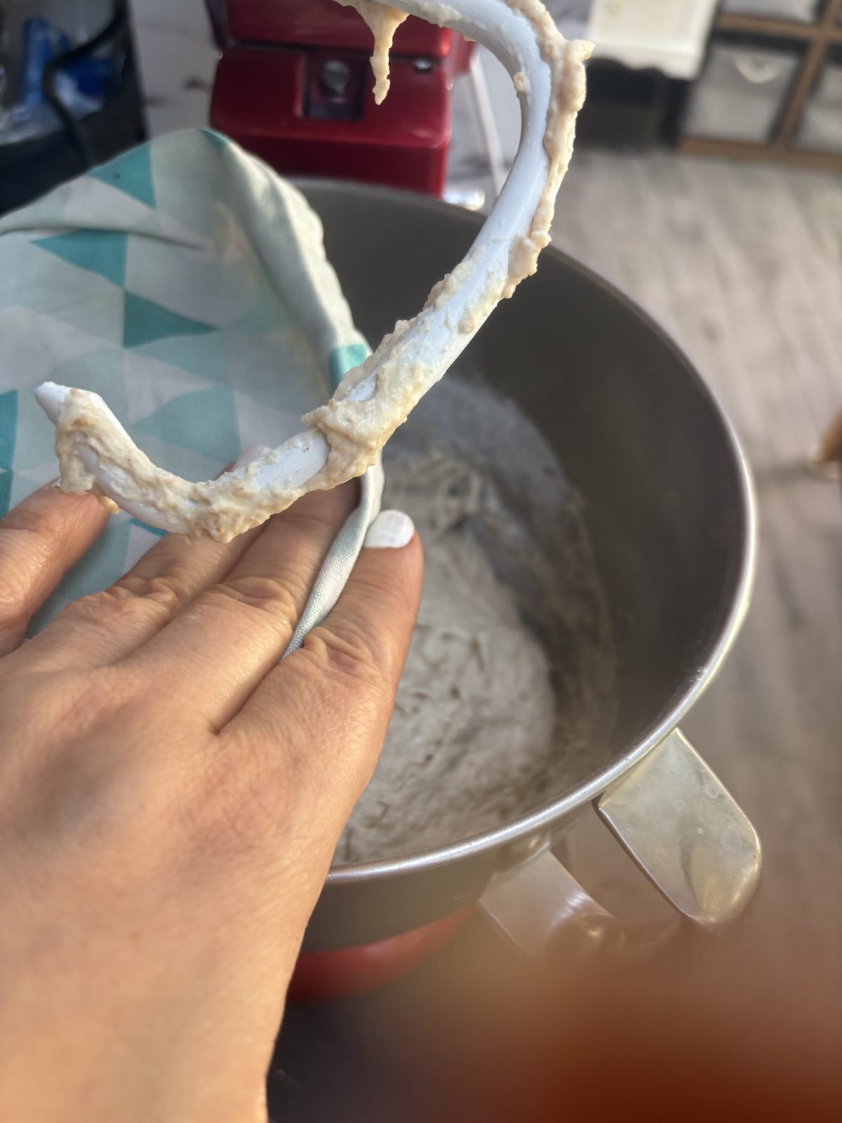 Pain de campagne au levain, Phase 1 : Préparation de la pâte, photo 8
