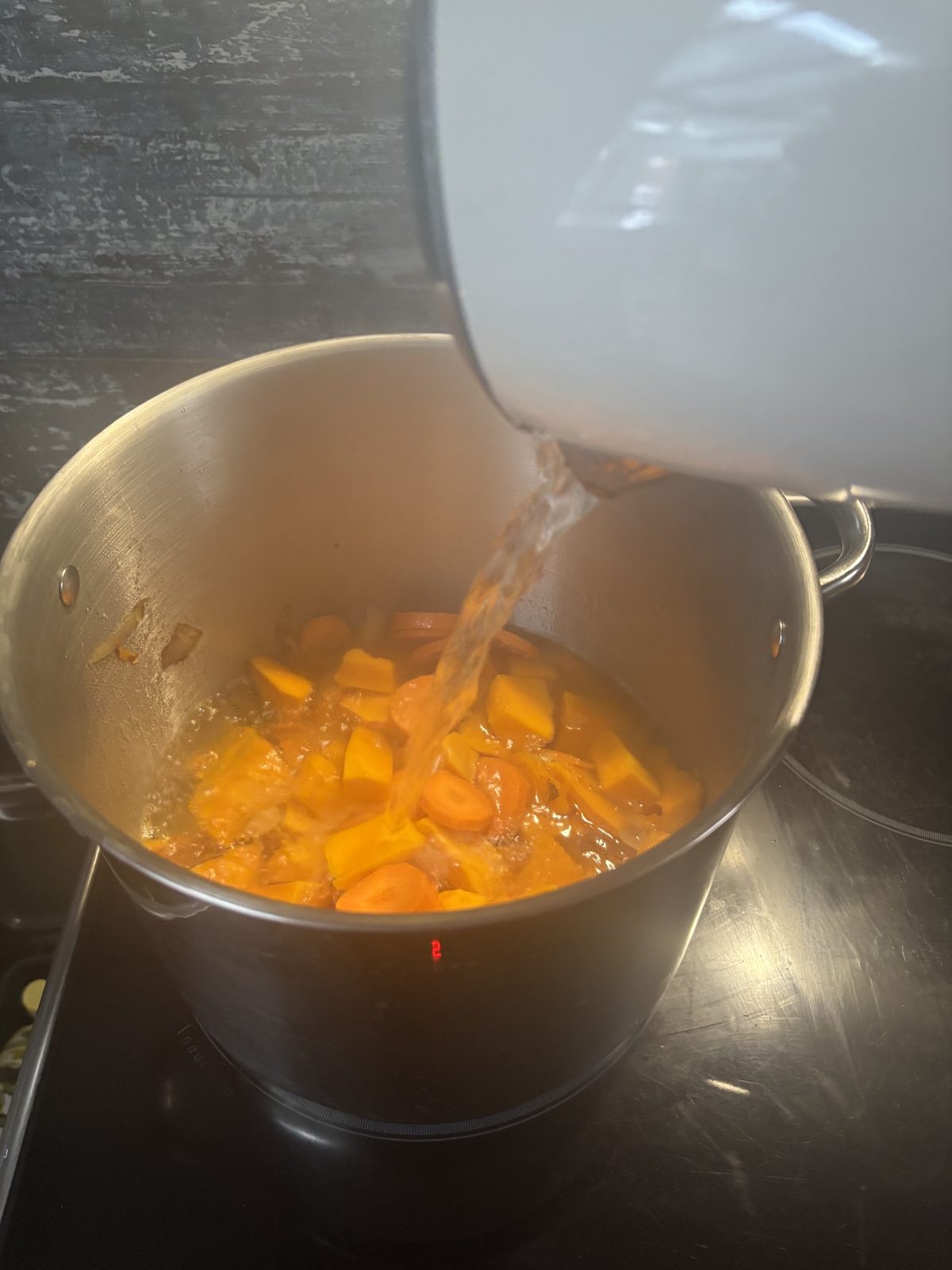 Étape 3 : Soupe au potimarron et aux marrons