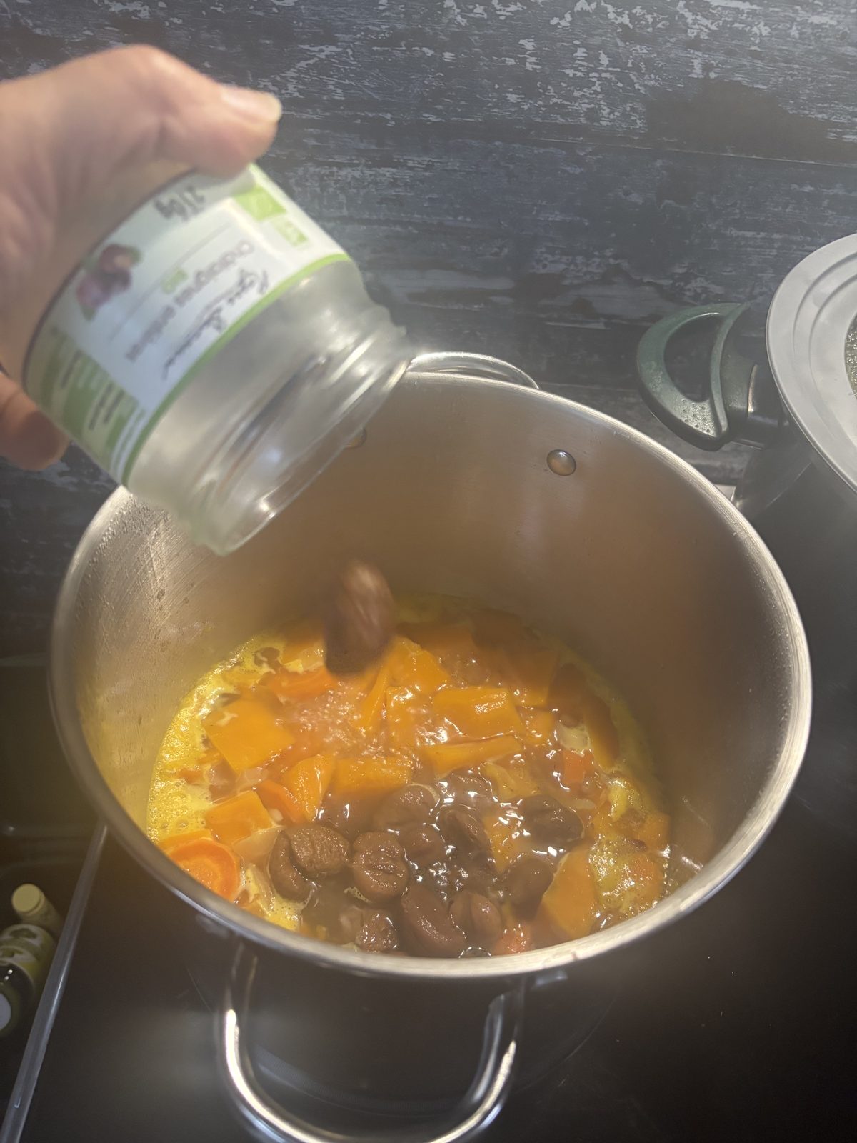 Étape 4 : Soupe au potimarron et aux marrons