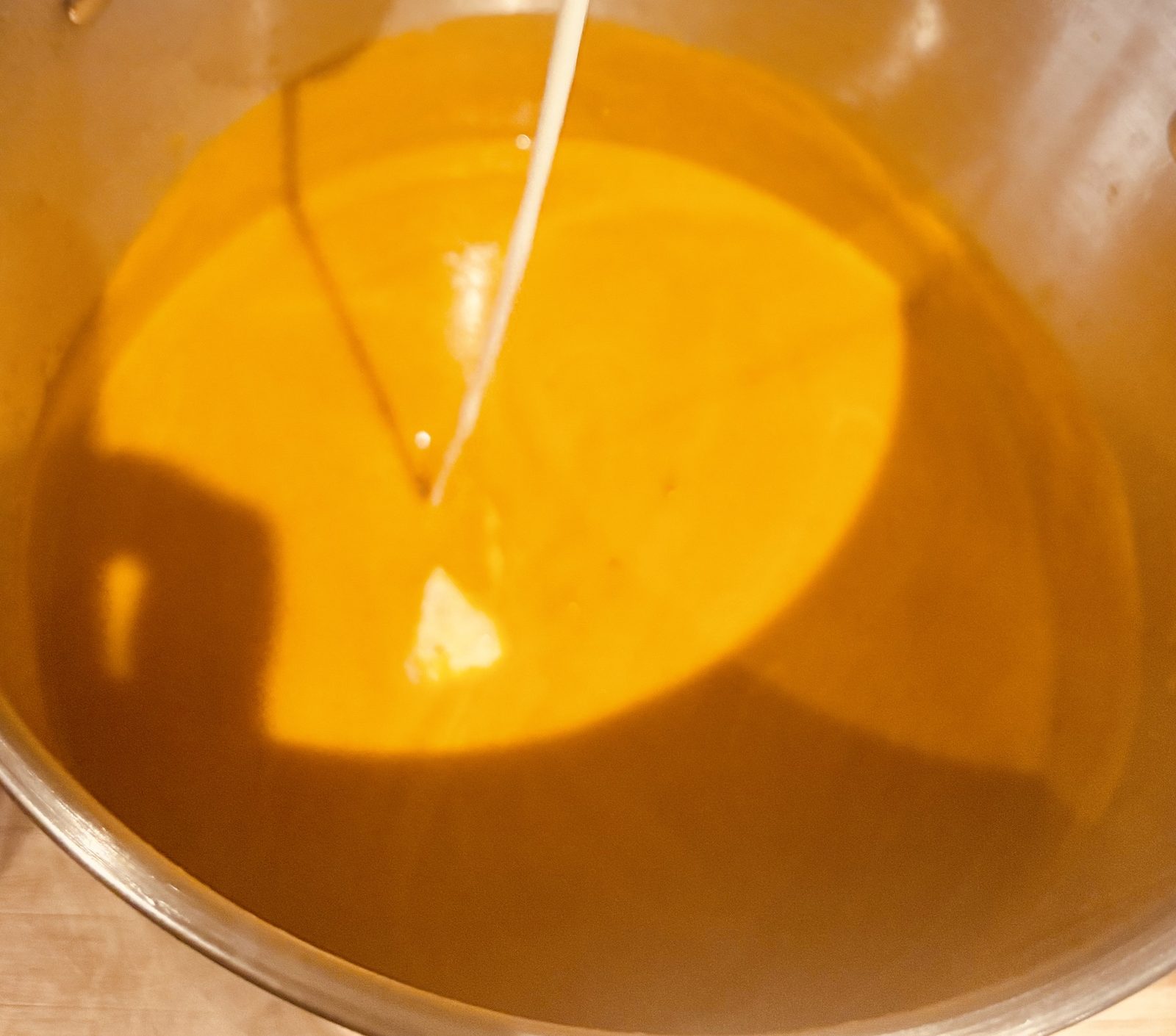 Photo de la recette : Soupe au potimarron et aux marrons